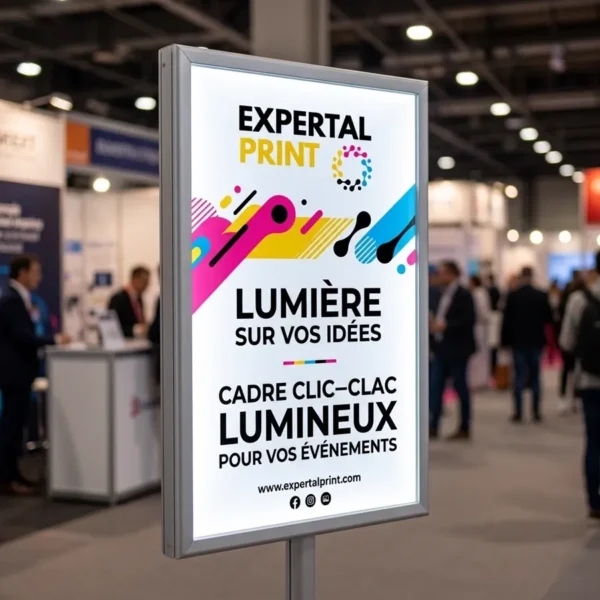 Cadres clic-clac lumineux LED